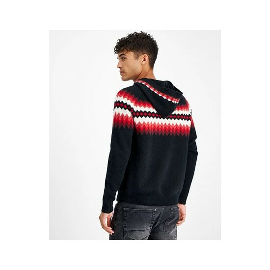 Best reviews of π INC International Concepts Men's Cashmere Geo-Stripe Hoodie, Created For Macy's Deep Black β 4 Best reviews of π INC International Concepts Men's Cashmere Geo-Stripe Hoodie, Created For Macy's Deep Black β - Image 2