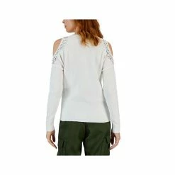 Brand new ⌛ INC International Concepts 👩 Women's Jewel-Studded Cold-Shoulder Sweater, Created For Macy's Heather Onyx 👏 -International Concepts Sales unnamed file 1816