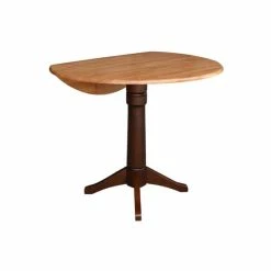 Cheapest 🧨 International Concepts International Concept 42 Round Dual Drop Leaf Pedestal Table Black Cherry 🛒 -International Concepts Sales unnamed file 1846