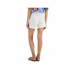 Coupon 🥰 INC International Concepts 👩 Women's Pleated Shorts, Created For Macy's Bright White 👏 -International Concepts Sales unnamed file 1852