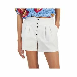 Coupon 🥰 INC International Concepts 👩 Women's Pleated Shorts, Created For Macy's Bright White 👏 -International Concepts Sales unnamed file 1853