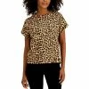 Best reviews of 😉 INC International Concepts 👩 Women's Boxy-Fit T-Shirt, Created For Macy's Classic Cheetah 🔥 -International Concepts Sales unnamed file 1854