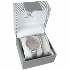 Top 10 🤩 INC International Concepts 👩 Women's Gray Strap ⌚ Watch 36mm Gift Set, Created For Macy's ✨ -International Concepts Sales unnamed file 1881