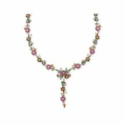 Cheap 🔥 INC International Concepts Gold-Tone Multi-stone Flower Lariat Necklace, 18 + 3 Extender, Created For Macy's 💯 -International Concepts Sales unnamed file 1892