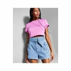 Best reviews of ⭐ INC International Concepts Jeannie Mai X INC Denim Belted Cargo Shorts, Created For Macy's Blue 🎁 -International Concepts Sales unnamed file 1895