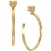 Deals 🧨 INC International Concepts Gold-Tone Imitation Pearl Heart Drop Hoop Earrings, Created For Macy's White ✨ -International Concepts Sales unnamed file 1896