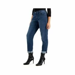 Cheap 🌟 INC International Concepts 👩 Women's Curvy Mid Rise Straight-Leg 👖 Jeans, Created For Macy's Blooming Wash 👏 -International Concepts Sales unnamed file 1917