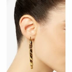Brand new ⭐ INC International Concepts Gold-Tone Large Chain-Link Hoop Earrings, 3, Created For Macy's ✨ -International Concepts Sales unnamed file 1920