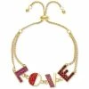 Top 10 💯 INC International Concepts Gold-Tone Multicolor Pavé LOVE Slider Bracelet, Created For Macy's 😍 -International Concepts Sales unnamed file 1921
