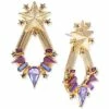 Cheap 🔔 INC International Concepts Gold-Tone Star & Purple Mixed Stone Open Drop Earrings, Created For Macy's ❤️ -International Concepts Sales unnamed file 1928