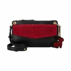 Wholesale 👏 INC International Concepts Emmory Mini Crossbody, Created For Macy's Black/crimson 👍