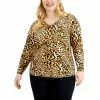 Cheap 🔥 INC International Concepts Plus Size Leopard-Print V-Neck Tunic, Created For Macy's Caterina Cheetah 🛒 -International Concepts Sales unnamed file 1972