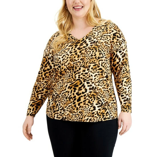 Cheap ๐ฅ INC International Concepts Plus Size Leopard-Print V-Neck Tunic, Created For Macy's Caterina Cheetah ๐ 3 Cheap ๐ฅ INC International Concepts Plus Size Leopard-Print V-Neck Tunic, Created For Macy's Caterina Cheetah ๐