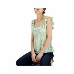 Cheap 👏 INC International Concepts 👩 Women's Ruffle-Trim Cami, Created For Macy's Petite Giselle ⭐ -International Concepts Sales unnamed file 1982