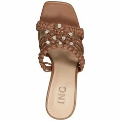 Brand new 👍 INC International Concepts Benda Woven Slides, Created For Macy's Cognac Woven 👍 -International Concepts Sales unnamed file 2011