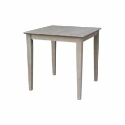 Buy π International Concepts Solid Wood Top Table - Dining Height No Color β