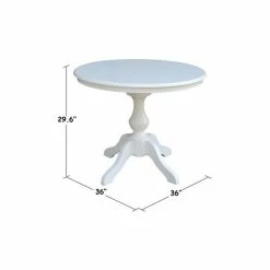 New 🧨 International Concepts 30 Round Top Pedestal Table- 28.9H No Color ⌛ -International Concepts Sales unnamed file 2047