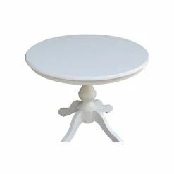 New 🧨 International Concepts 30 Round Top Pedestal Table- 28.9H No Color ⌛ -International Concepts Sales unnamed file 2048
