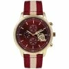 Best Sale 🌟 INC International Concepts Men's Red Stripe Nylon Strap ⌚ Watch 45mm, Created For Macy's ⌛
