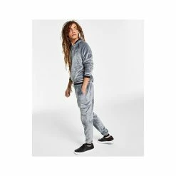 Promo ⌛ INC International Concepts I.N.C. International Concepts® Men's Regular-Fit Ribbed Velour Cargo Joggers, Created For Macy's Hthr Grey B25 ✔️ -International Concepts Sales unnamed file 2098
