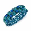 Coupon 🌟 INC International Concepts Metallic Blue-Tone Color Mixed Stone Stretch Bracelet, Created For Macy's 🔥 -International Concepts Sales unnamed file 2122