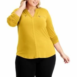 Best deal 🔔 INC International Concepts Plus Size Zip-Pocket Top, Created For Macy's First Blush ❤️