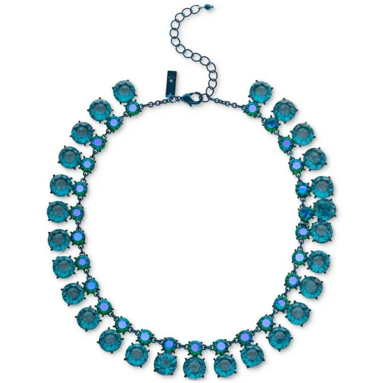 Outlet π INC International Concepts Metallic Blue-Tone Color Mixed Stone Statement Necklace, 16 + 3 Extender, Created For Macy's π 3 Outlet π INC International Concepts Metallic Blue-Tone Color Mixed Stone Statement Necklace, 16 + 3 Extender, Created For Macy's π
