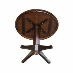 Outlet 🧨 International Concepts 36 Round Top Pedestal Table - 28.9H Honey Brown ✔️ -International Concepts Sales unnamed file 2154