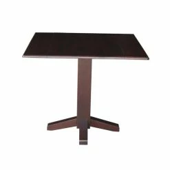 New 🧨 International Concepts 36 Square Dual Drop Leaf Dining Table Light Brown 🔔