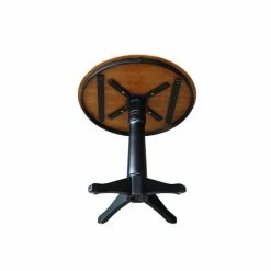 Best Sale 👏 International Concepts 36 Round Top Pedestal Table - 34.9H Honey Brown 👏 -International Concepts Sales unnamed file 2177