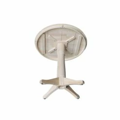 New ❤️ International Concepts 36 Round Top Pedestal Table - 34.9H Cream 🔥 -International Concepts Sales unnamed file 2188