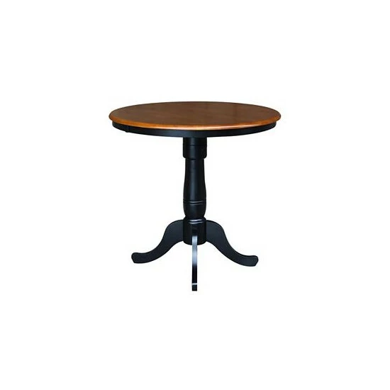 Budget π International Concepts 36 Round Top Pedestal Table - 34.9H Honey Brown π 4 Budget π International Concepts 36 Round Top Pedestal Table - 34.9H Honey Brown π - Image 2