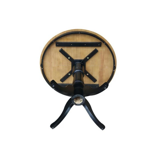 Budget π International Concepts 36 Round Top Pedestal Table - 34.9H Honey Brown π 6 Budget π International Concepts 36 Round Top Pedestal Table - 34.9H Honey Brown π - Image 4