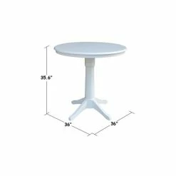 Best reviews of ❤️ International Concepts 36 Round Top Pedestal Table - 34.9H No Color 🌟 -International Concepts Sales unnamed file 2195