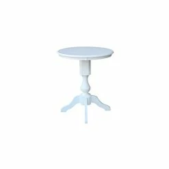 Coupon ⭐ International Concepts 30 Round Top Pedestal Table- 34.9H White 😀 -International Concepts Sales unnamed file 2203