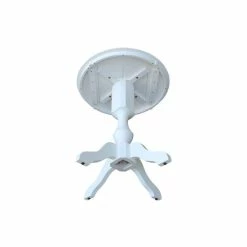 Coupon ⭐ International Concepts 30 Round Top Pedestal Table- 34.9H White 😀 -International Concepts Sales unnamed file 2205