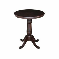 Buy ✨ International Concepts 30 Round Top Pedestal Table- 34.9H Brown ⌛