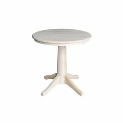 Best reviews of 💯 International Concepts 30 Round Top Pedestal Table- 28.9H No Color ✔️
