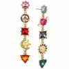 Flash Sale 🧨 INC International Concepts Gold-Tone Multicolor Crystal & Stone Mixed Charm Mismatch Linear Drop Earrings, Created For Macy's 💯 -International Concepts Sales unnamed file 2227