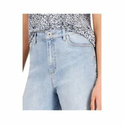 Deals ✨ INC International Concepts 👩 Women's High Rise Studded Cropped Mom 👖 Jeans, Created For Macy's Light Indigo 😀 -International Concepts Sales unnamed file 2249