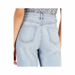 Deals ✨ INC International Concepts 👩 Women's High Rise Studded Cropped Mom 👖 Jeans, Created For Macy's Light Indigo 😀 -International Concepts Sales unnamed file 2251