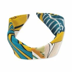 Cheap 😉 INC International Concepts Printed Knotted Headband, Created For Macy's Yellow 😀