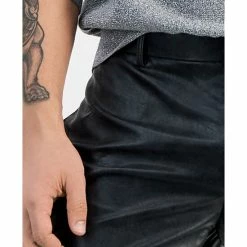 Buy 🧨 INC International Concepts Men's Jonny Slim-Fit Faux-Leather Suit Pants, Created For Macy's Deep Black 🎁 -International Concepts Sales unnamed file 2312