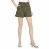 Outlet 🤩 INC International Concepts 👩 Women's High Rise Belted Shorts, Created For Macy's Burnt Olive 💯 -International Concepts Sales unnamed file 2322