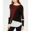 Hot Sale 🌟 INC International Concepts Petite Colorblocked 👚 Shirttail Sweater, Created For Macy's Ginger Colorblock ⌛ -International Concepts Sales unnamed file 2334