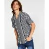 Hot Sale 🥰 INC International Concepts I.N.C. International Concepts® Men's Regular-Fit Geo-Print Camp 👕 Shirt, Created For Macy's Deep Black 🔥 -International Concepts Sales unnamed file 2344