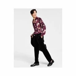 Cheapest 😀 INC International Concepts Men's Owen Slim-Fit Velvet Suit Pants, Created For Macy's Cut Ruby 🌟 -International Concepts Sales unnamed file 2359