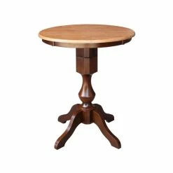 Wholesale 🎉 International Concepts 30 Round Top Pedestal Table- 34.9H Black 🔥