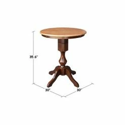 Wholesale 🎉 International Concepts 30 Round Top Pedestal Table- 34.9H Black 🔥 -International Concepts Sales unnamed file 2368