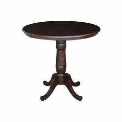 Brand new 🌟 International Concepts 36 Round Top Pedestal Table - 34.9H Coffee Bean 🌟